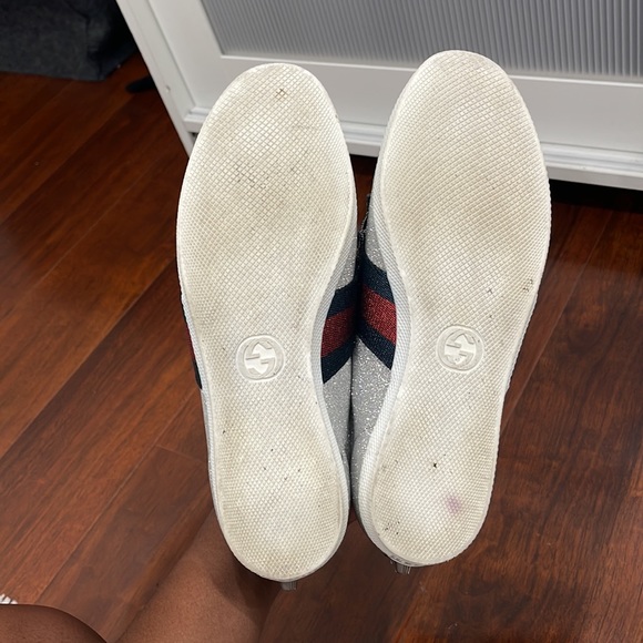 AUTHENTIC GUCCI GLITTER BAMBI WEB SNEAKERS - Picture 6 of 7